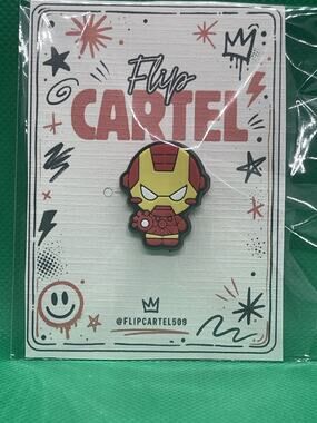 Marvel Iron Man PVC Rubber Hat Pin Backpack Collectible